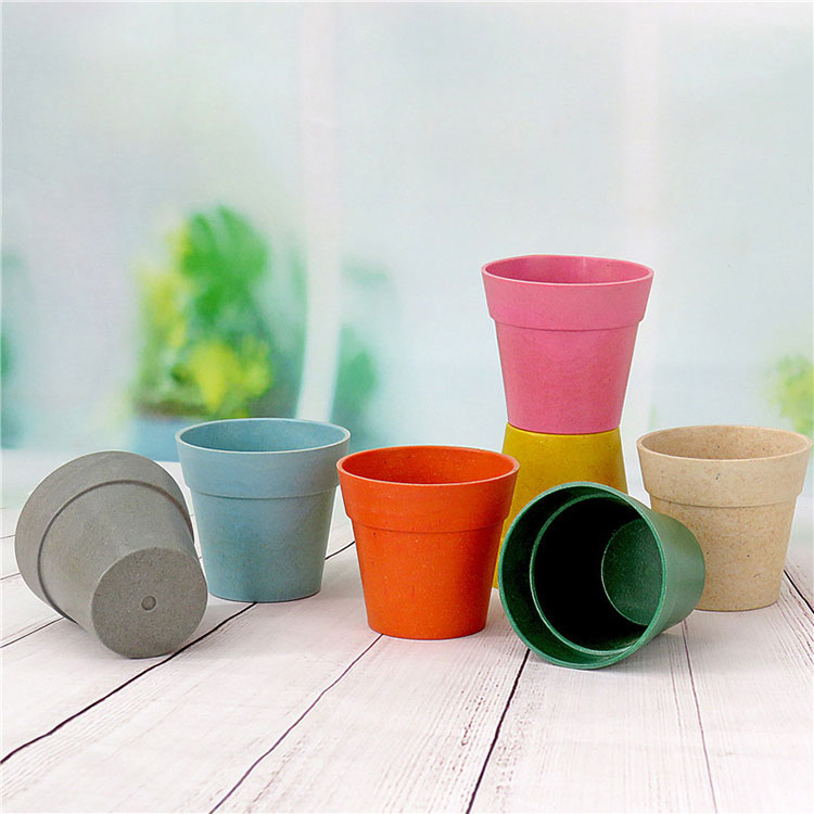 Bamboo Fiber Flower Pots